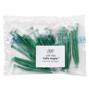 Tepe Interdental Angle Brush Green 0.8mm - Pack of 25