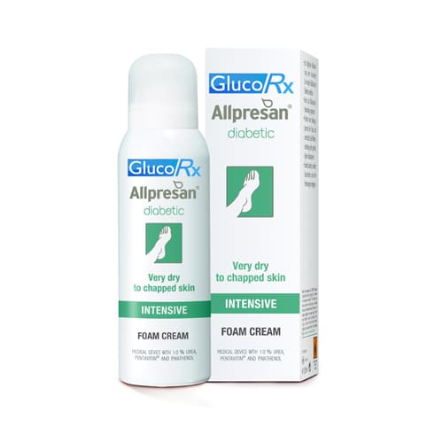 GlucoRx Allpresan Diabetic Foot Foam Cream Intensive 125ml