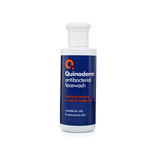 quinoderm antibacterial face wash