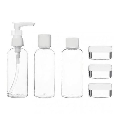 County 6 Piece Travel Bottle Set  - Airline Approved