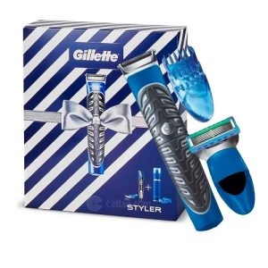 Gillette Fusion ProGlide All Purpose Styler + Shaving Gel Gift Set 1