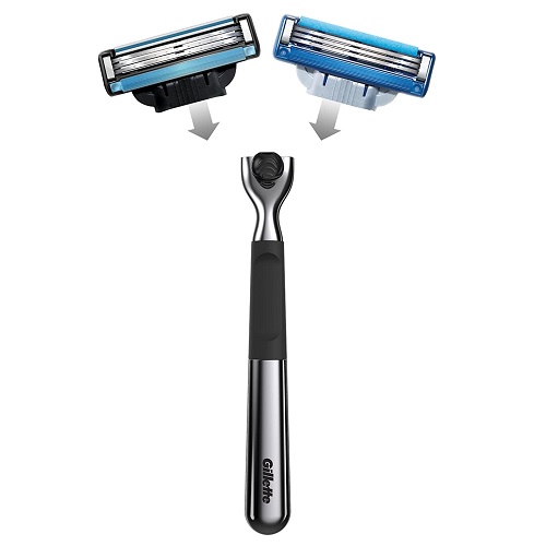 Gillette Mach3 Razor Limited Edition Gift Pack with Chrome Handle Razor and Razor Stand