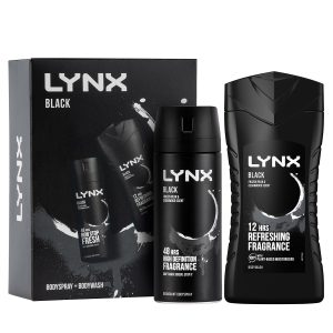 LYNX BLACK DUO SET 2PC 250ML SHOWER GEL & 150ML BODY SPRAY