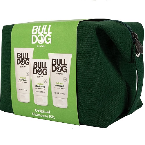 Bulldog Skincare - Skincare Kit For Men, Green Washbag