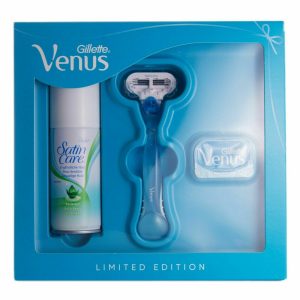 Gillette Venus Women's Limited Edition Satin Care Razor & Sensitive Gel Gift Set