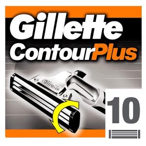 Gillette Contour Plus Razor Blades for Men, Pack of 10