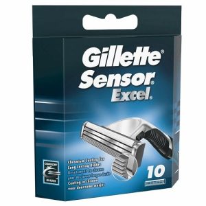 Gillette Sensor Excel Men's Shaving Razor Blades 10 Pack